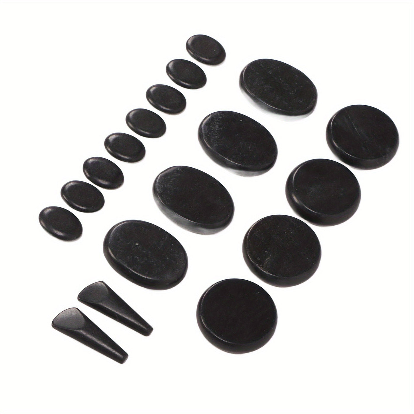18pcs Heated Basalt Massage Stones with Warmer Box(Black)-3