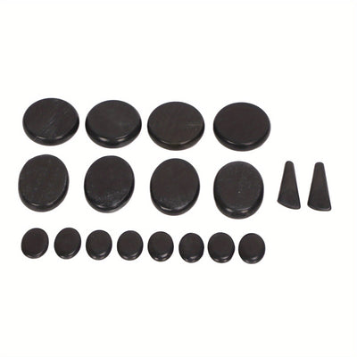 18pcs Heated Basalt Massage Stones with Warmer Box(Black)-4