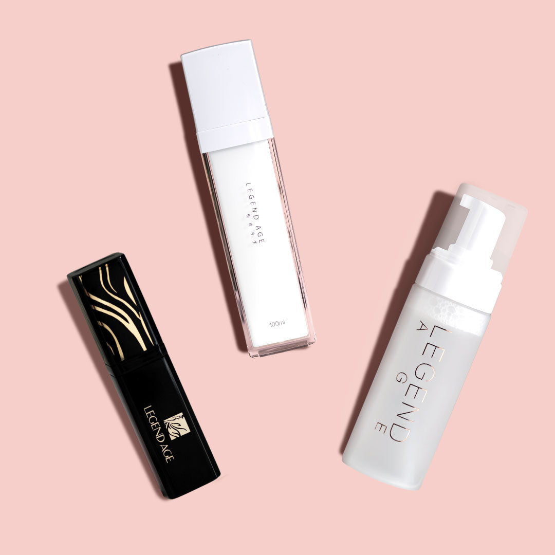 Legend Age Value Pack – Super Hydration Charge | Deep Cleansing + Rejuvenating Spray + 3-in-1 Lipstick