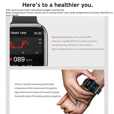 Ultra Series 9 Smart Watch for Men & Women (Black)-2