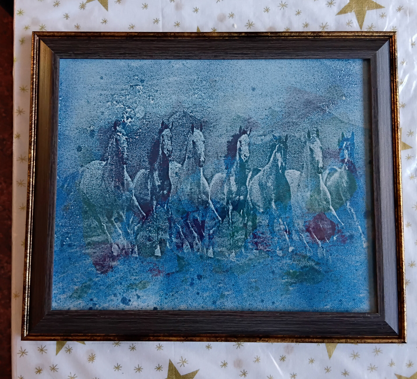 Laser Engraved Arts on canvas and framed