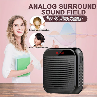Portable Voice Amplifier with Headset Microphone-3