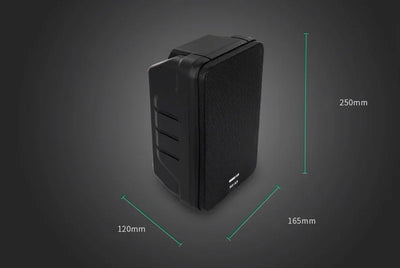 100W 5-Inch Full Range Bookshelf Speakers (Black)-2