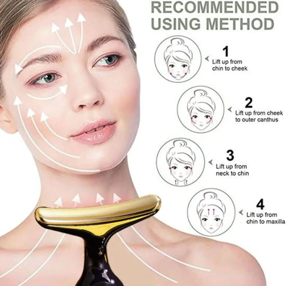 3-in-1 Face Massager V-Line Lifting & Anti-Aging Black-2