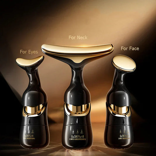 3-in-1 Face Massager V-Line Lifting & Anti-Aging Black-1