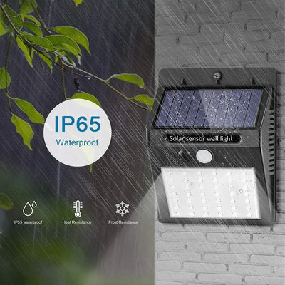 Solar-Powered Outdoor Motion Sensor LED Wall Light-1
