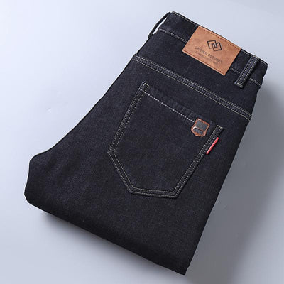 Fleece-lined Thickened Straight Loose Trousers Winter Business Lambswool Casual Pants