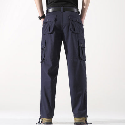 Men's Spring Three-dimensional Pocket Straight-leg Trousers Outdoor