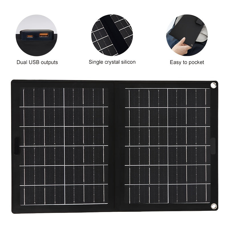 Portable Solar Panel Charger (2-in-1)-2