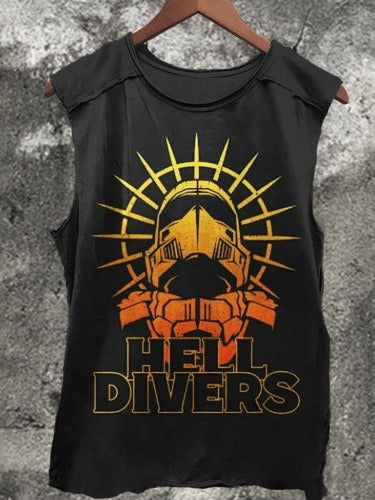 3d Digital Printing Pullover Men's Vest Casual