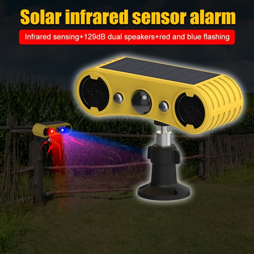 Solar Motion Alarm with Strobe Lights-3