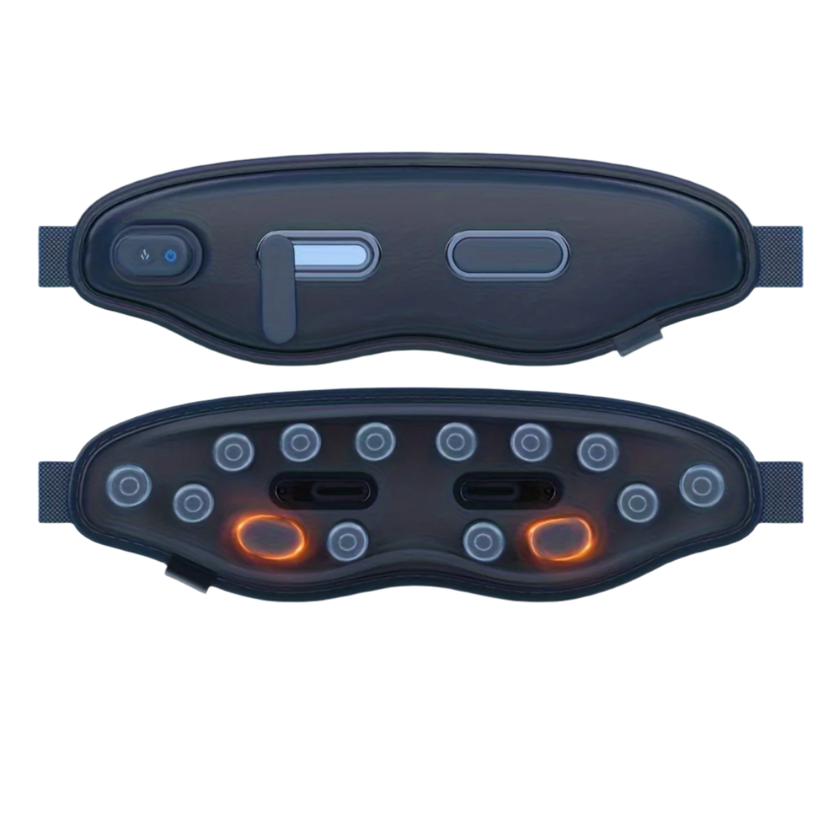 12-Point Eye Massager with Hot Compress & Visual Window(Blue)-0