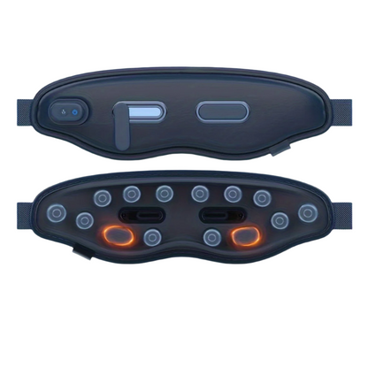 12-Point Eye Massager with Hot Compress & Visual Window(Blue)-0