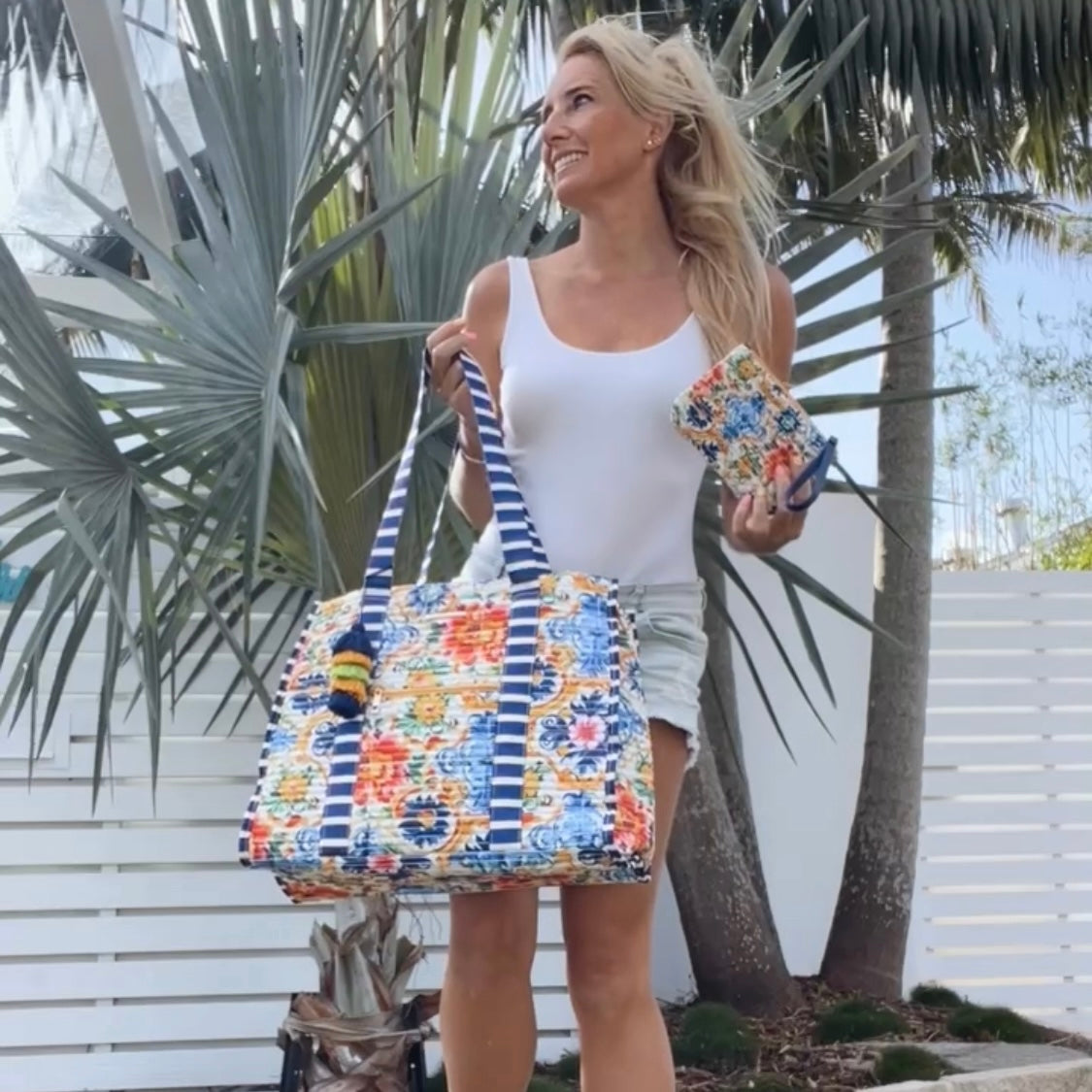 Striped Beach Bag-La Dolce Vita-4