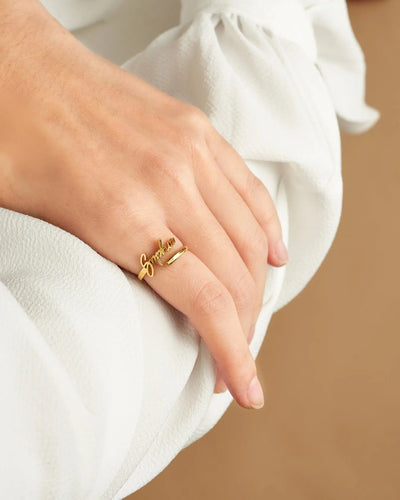 One Name Ring - personalized ring-0