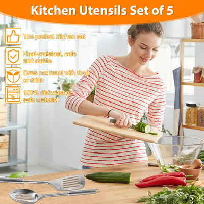 5Pcs Stainless Steel Kitchen Utensils Set