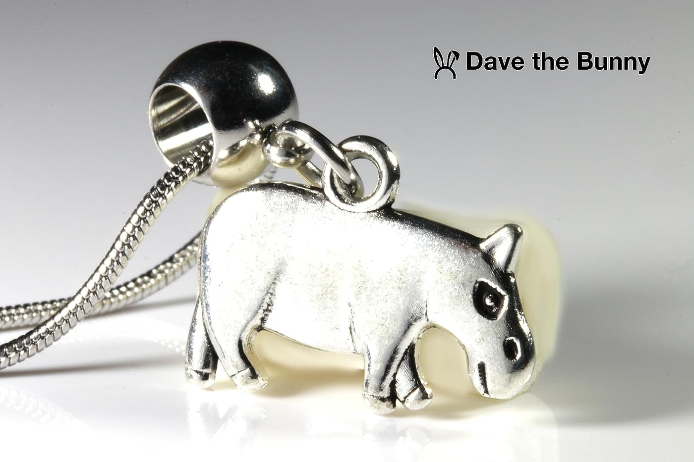 Dave The Bunny Hippo Necklace for Women and Men - A Great Animal Necklace for women and Men-4