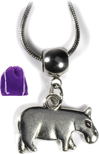 Dave The Bunny Hippo Necklace for Women and Men - A Great Animal Necklace for women and Men-0