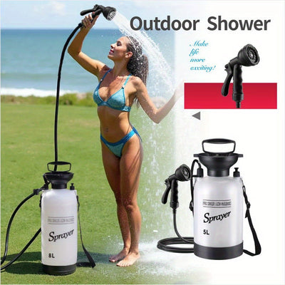 Portable Outdoor Camping Shower Manual Rinse Kit-1