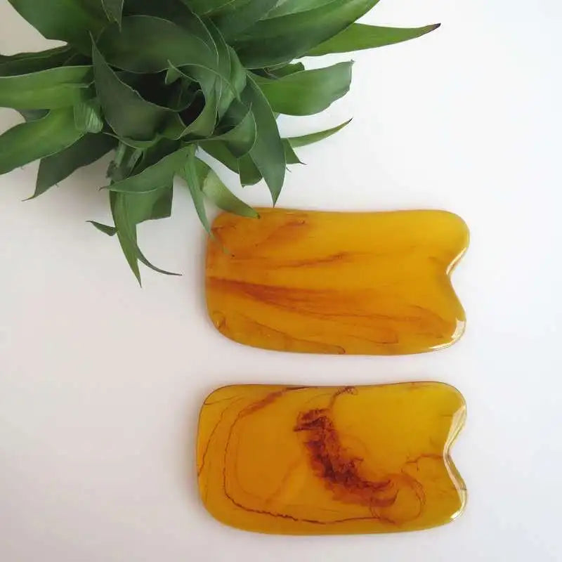 7-Piece Gua Sha Massage Tool Set Amber Scraping Boards-1
