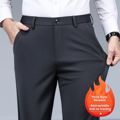 Men's Black Slim Straight Formal Pants Men's Pants
