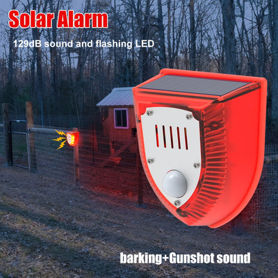 Solar Motion Alarm with Dog Bark & Gunshot Sound (3 pcs)-1