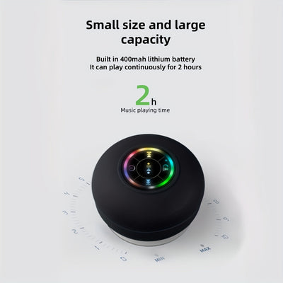 Portable Waterproof Wireless Speaker with Suction Cup-4