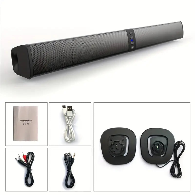 20W 3D Home Theater Stereo Surround Wireless Speaker - Black-2