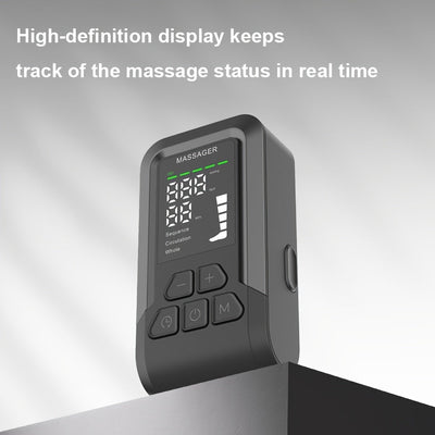 USB-Rechargeable Leg Massager with 360° Wrap & 3D Airbag Pressure(Black)