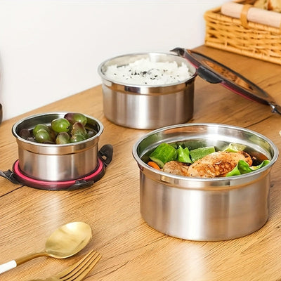 Stainless Steel Food Storage Containers Set (3pcs)-3