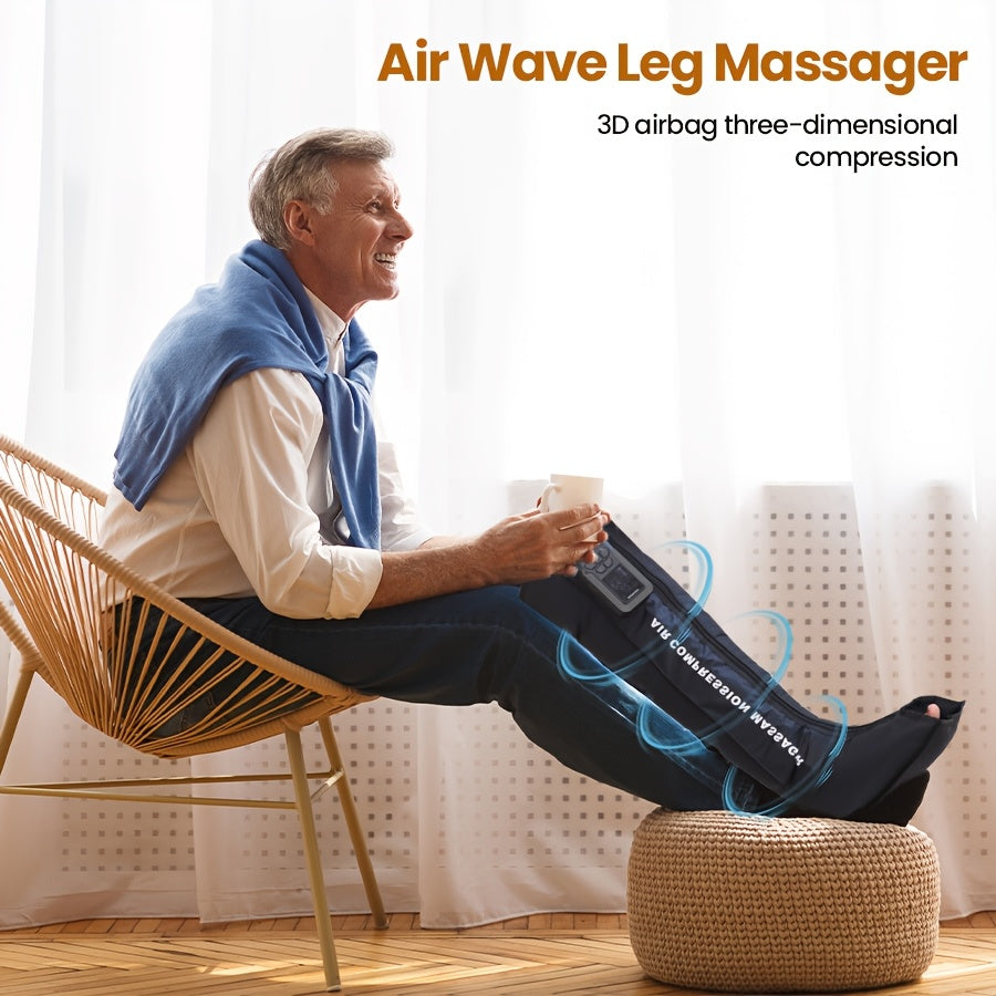 Air Wave Leg Massager with 3D Compression Therapy-2