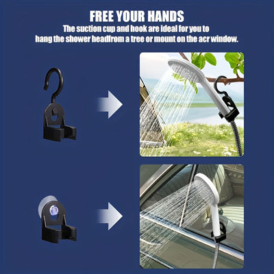 Portable Camping Shower with Rechargeable Battery-3
