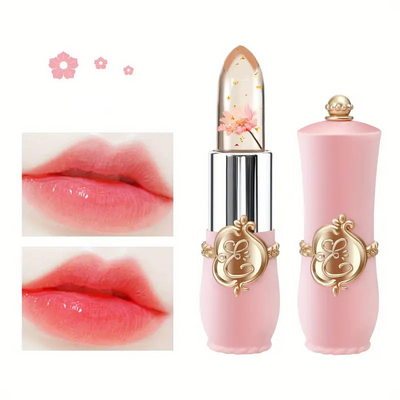 Flower Jelly Lipstick Temperature Change Moisturizer Long Lasting Lip Gloss Lip Balm-0