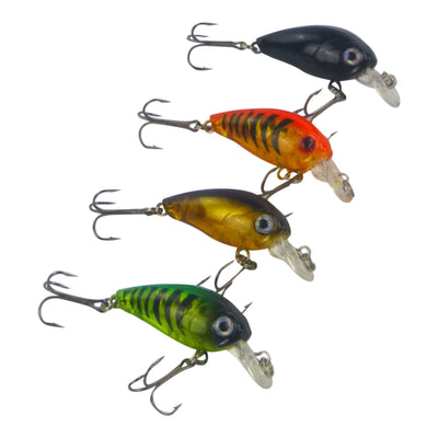 Finesse Chisana Crankbait, Tiger Stripe, 45mm-1