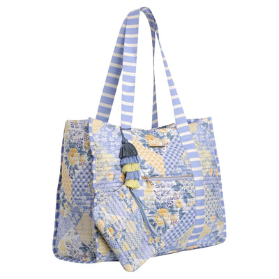 Striped Beach Bag-Lovely Lavender-0