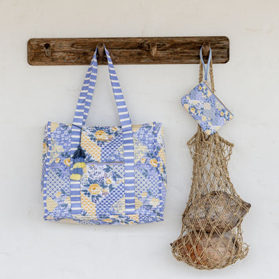 Striped Beach Bag-Lovely Lavender-4