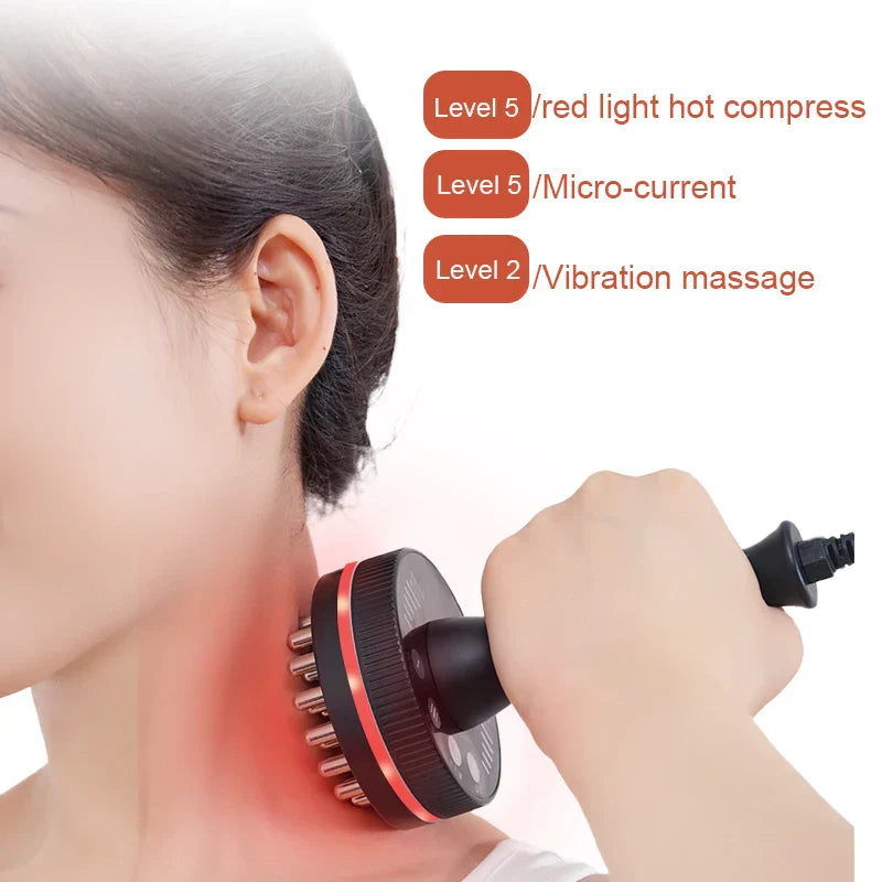 Electric Gua Sha Massager Infrared Heating & Vibration Black-1