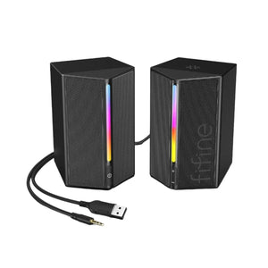 Sound Box USB Stereo Speaker with Volume Control (Black)-0