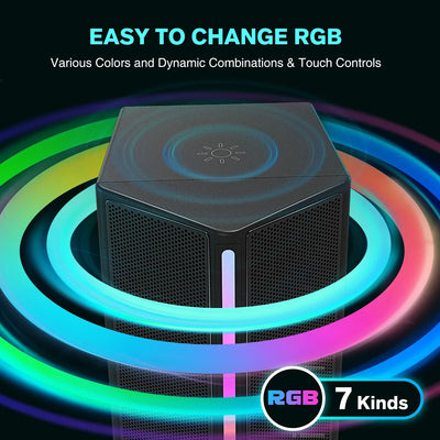 Sound Box USB Stereo Speaker with Volume Control (Black)-3