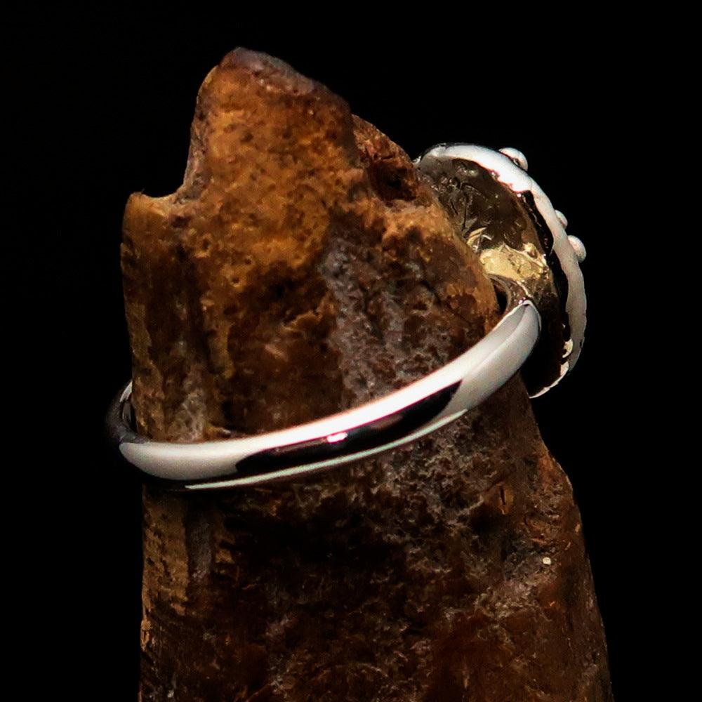 Opal Ring, Gemstone Ring, Sterling Silver Ring, Solitaire Ring, oval shaped Opal - unique design, handmade silver ring - Size 10.5-2