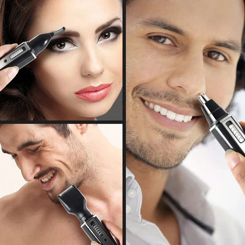 Rechargeable 4-in-1 Micro Hair Trimmer Electric Shaver Black-2