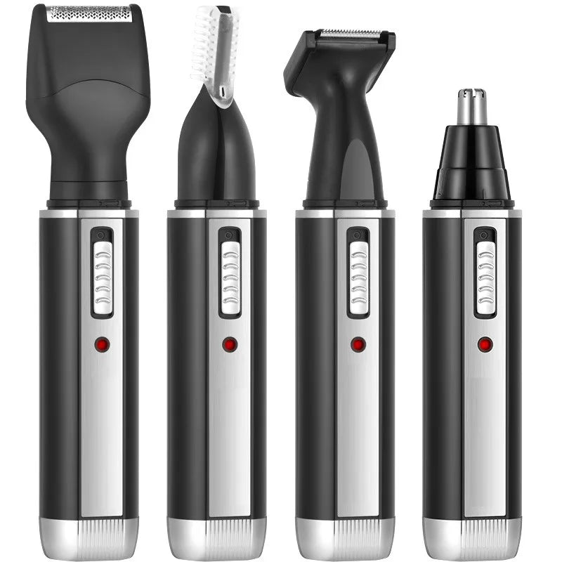 Rechargeable 4-in-1 Micro Hair Trimmer Electric Shaver Black-1