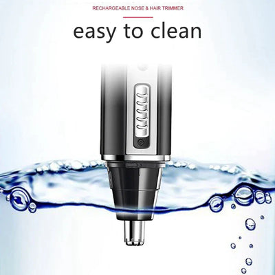 Rechargeable 4-in-1 Micro Hair Trimmer Electric Shaver Black-3