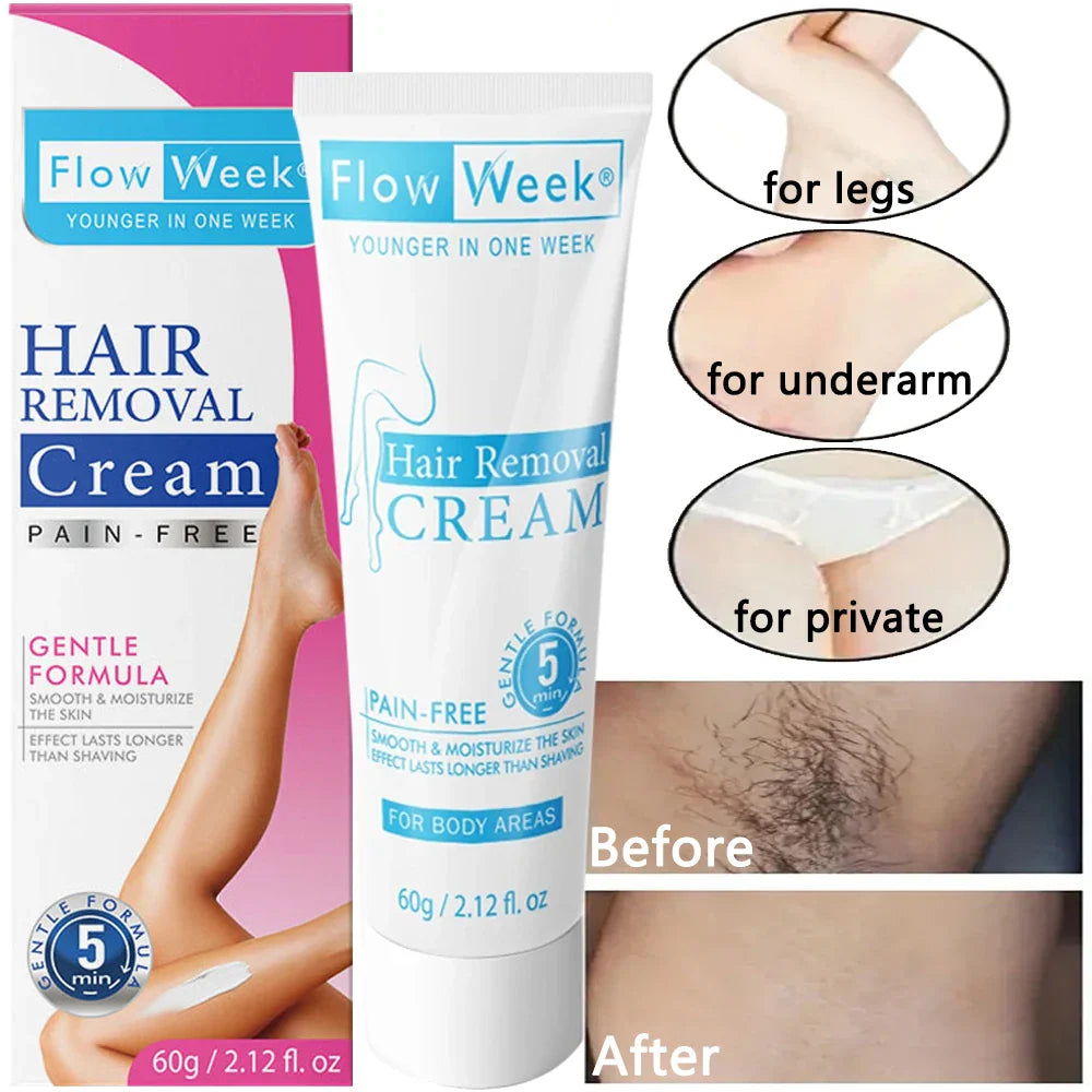 Painless Hair Removal Cream for Men and Women