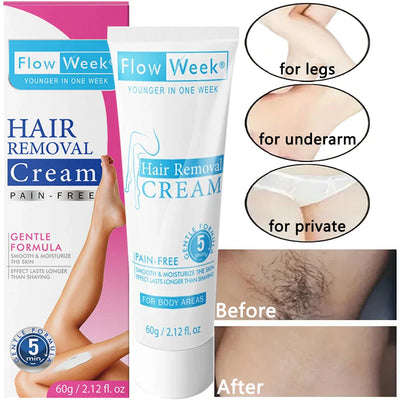 Painless Hair Removal Cream for Men and Women