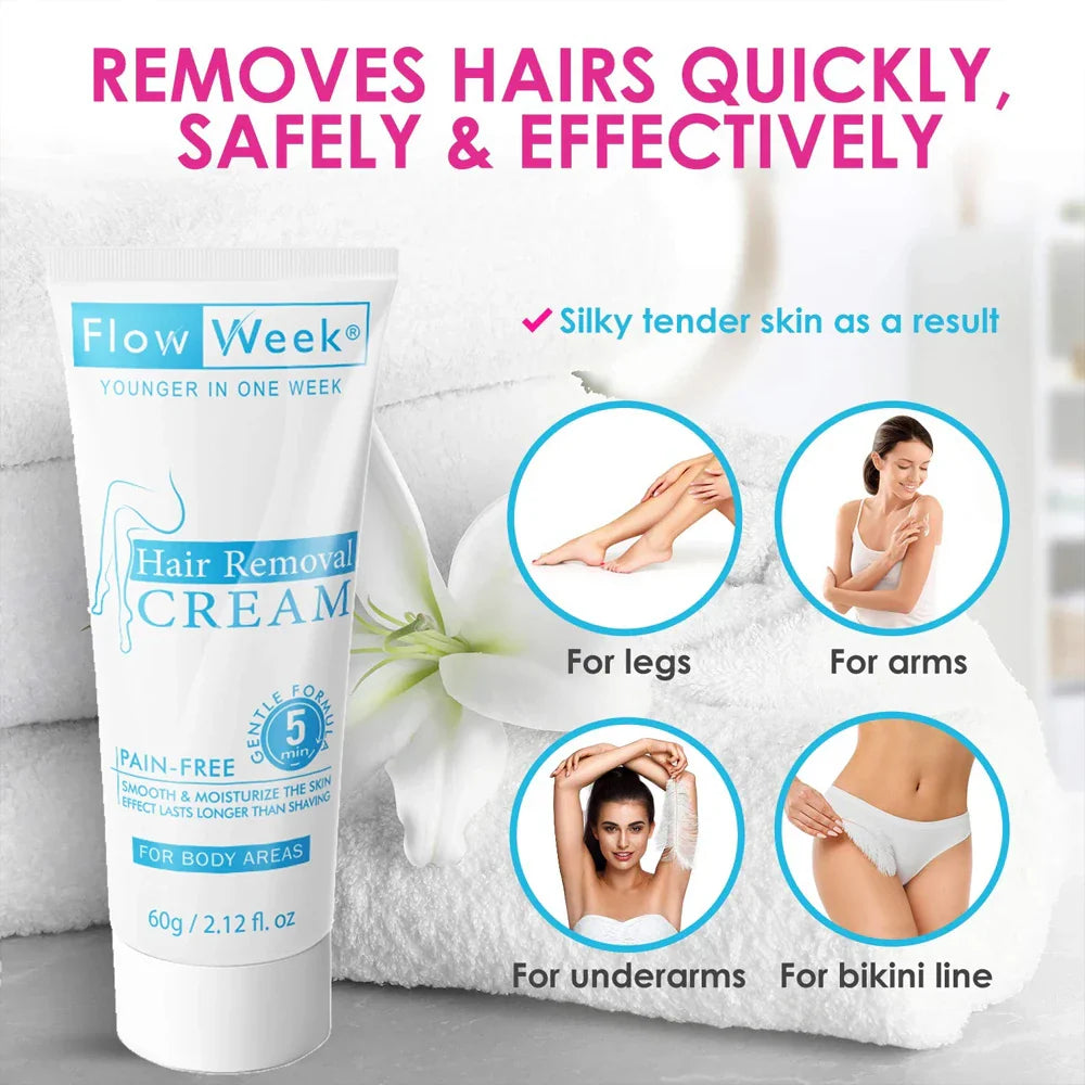 Painless Hair Removal Cream for Men and Women