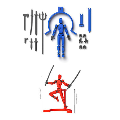 Printing Magnetic Suction Dummy13 Lucky Joint Doll-4