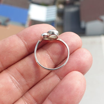 Moonstone Silver Ring, Moonstone Ring, Sterling Silver Ring, oval shaped Moonstone, handmade silver ring - Size 9.5-4