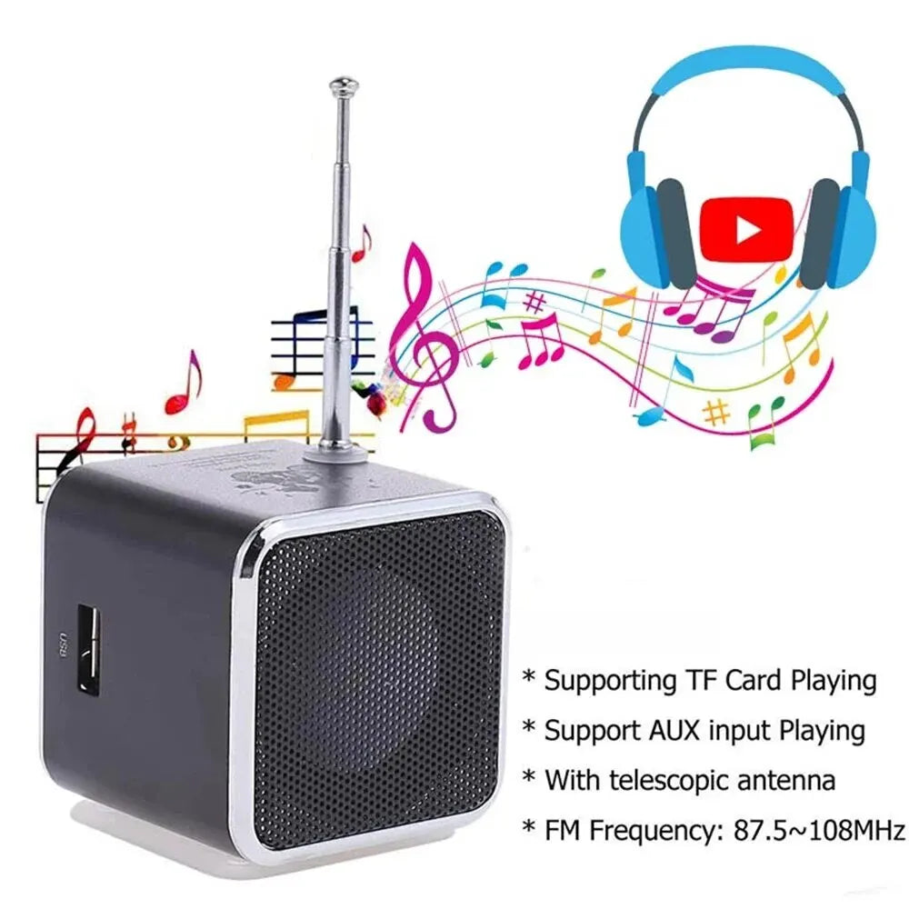 Rechargeable Portable Mini Radio with Bluetooth-1