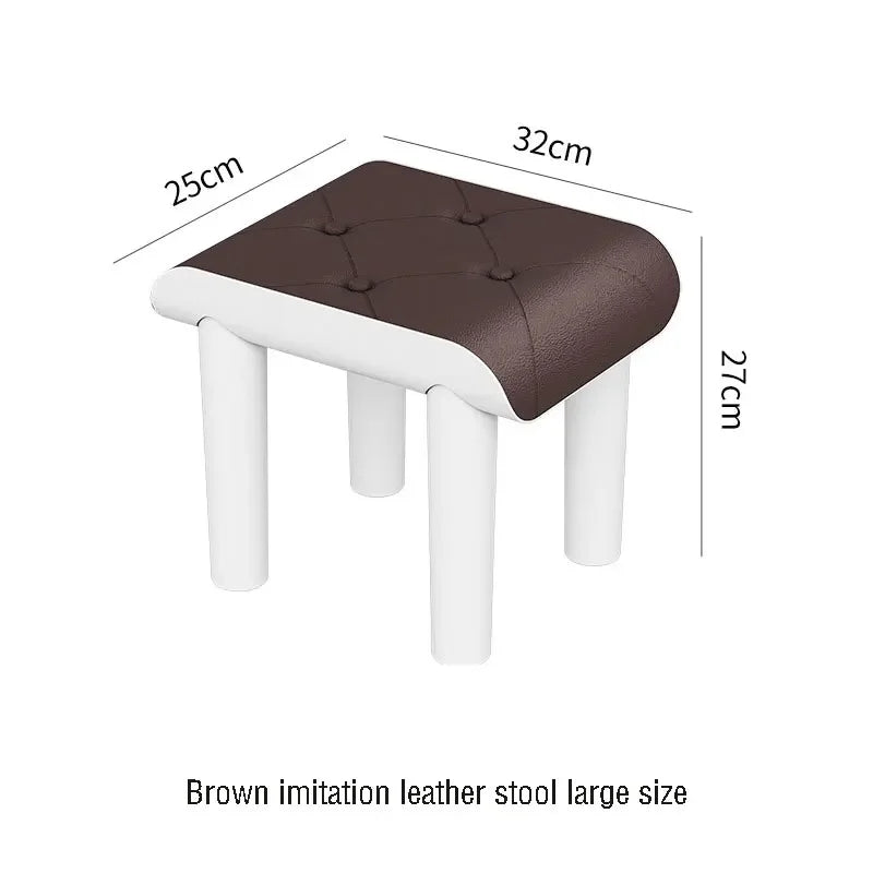 Multi-Functional Portable Office Footrest & Stackable Stool – L-Brown-5